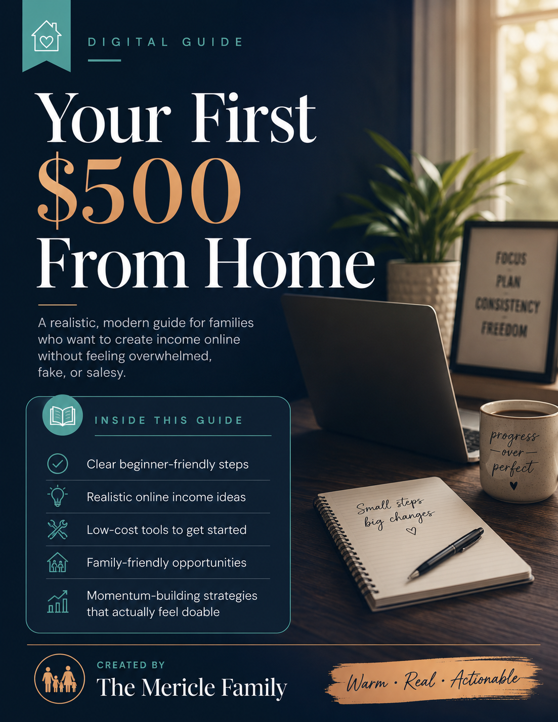 Your First $500 From Home — Digital Guide by The Mericle Family